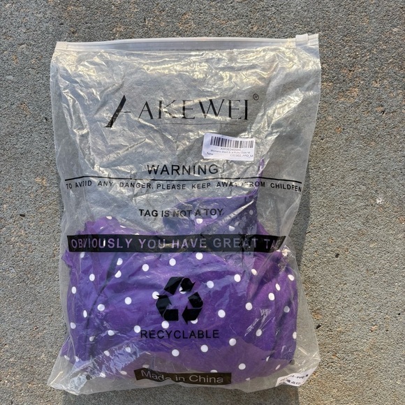 Purple Polka Dot Women's Top - Picture 4 of 5